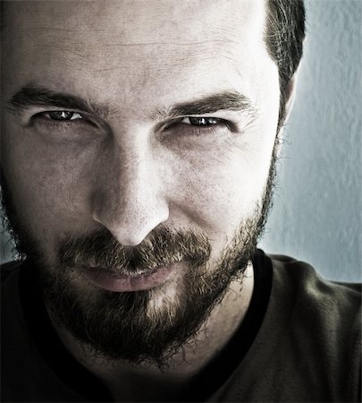Close-up portrait of man with deep sparkling eyes Stock Photo - Budget Royalty-Free & Subscription, Code: 400-04072592