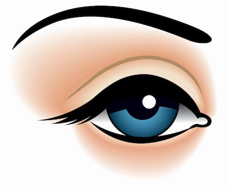 simsearch:400-04624558,k - Young woman blue eye, close-up Foto de stock - Super Valor sin royalties y Suscripción, Código: 400-04073176