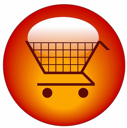 simsearch:400-06484373,k - red shopping cart web button or icon Stock Photo - Budget Royalty-Free & Subscription, Code: 400-04073298