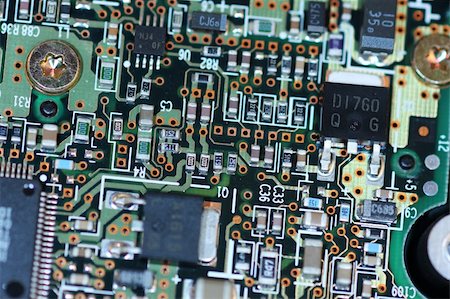 Close up view of a computer circuit board Stockbilder - Microstock & Abonnement, Bildnummer: 400-04073351