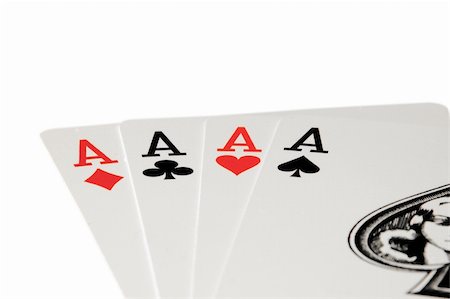 dngood (artist) - An isolated photo of 4 aces from a pack of cards Fotografie stock - Microstock e Abbonamento, Codice: 400-04073453