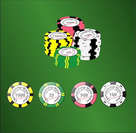 Poker Chips Illustration Foto de stock - Super Valor sin royalties y Suscripción, Código: 400-04084630