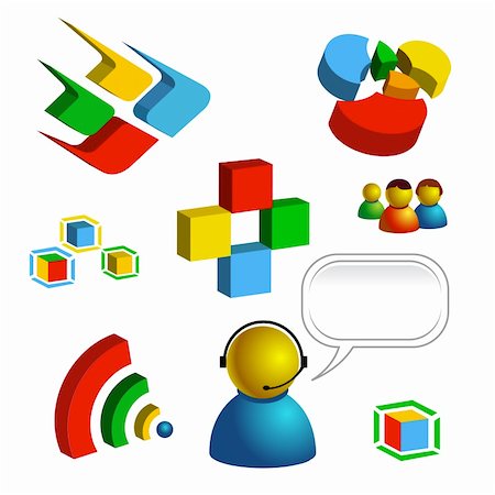 web and technology related vector isolated icons Photographie de stock - Aubaine LD & Abonnement, Code: 400-04084764