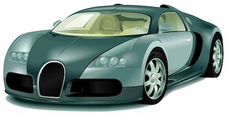 simsearch:700-01030222,k - The realistic image of the car. Bugatti Veyron Foto de stock - Super Valor sin royalties y Suscripción, Código: 400-04084849