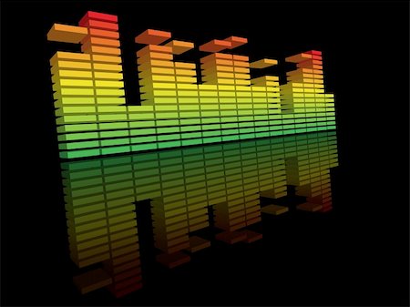 simsearch:400-04599274,k - a high quality vector illustration of music equalizer that can be scaled up to any size Stockbilder - Microstock & Abonnement, Bildnummer: 400-04084874
