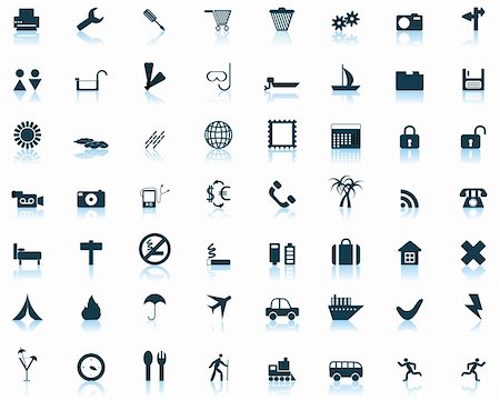 simsearch:400-04620594,k - Biggest collection of different icons for using in web design Foto de stock - Super Valor sin royalties y Suscripción, Código: 400-04084892