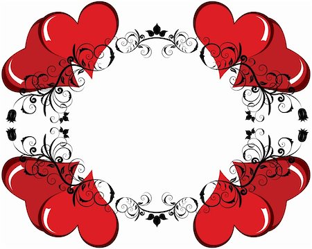 simsearch:400-04075707,k - Abstract Valentine days background frame. Vector illustration. Stock Photo - Budget Royalty-Free & Subscription, Code: 400-04084901