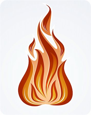 rocket flames - Fire illustration Photographie de stock - Aubaine LD & Abonnement, Code: 400-04085197