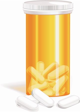 simsearch:400-06852415,k - Orange bottle of pills and a few pills outside bottle Fotografie stock - Microstock e Abbonamento, Codice: 400-04085319