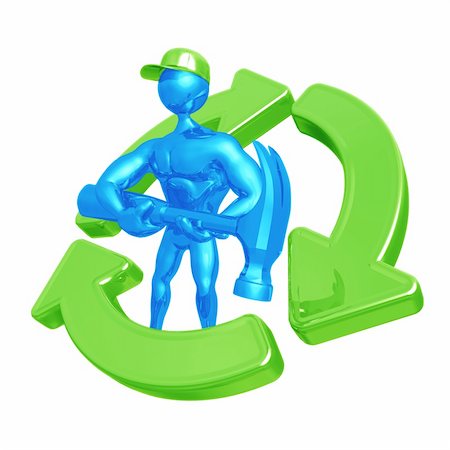 simsearch:400-04014555,k - A Concept And Presentation Figure In 3D Foto de stock - Super Valor sin royalties y Suscripción, Código: 400-04085538