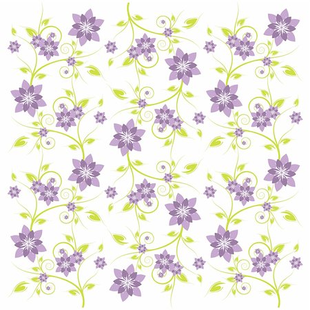 Patterned flower background for art creations. Stock Photo - Budget Royalty-Free & Subscription, Code: 400-04085651