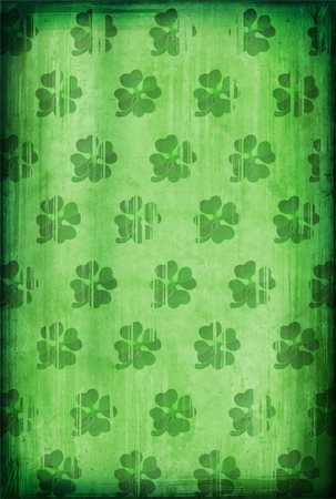 simsearch:400-04086179,k - Grunge background with four-leafed clover for St. Patrick?s Day Foto de stock - Super Valor sin royalties y Suscripción, Código: 400-04086197