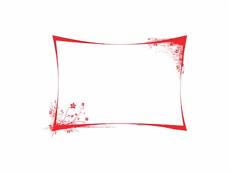 simsearch:400-05250374,k - floral vector frame in red background, wallpaper Foto de stock - Super Valor sin royalties y Suscripción, Código: 400-04087334