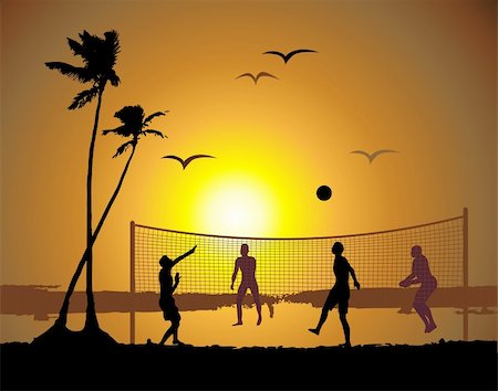 simsearch:400-04087417,k - Beach volleyball Stock Photo - Budget Royalty-Free & Subscription, Code: 400-04087421