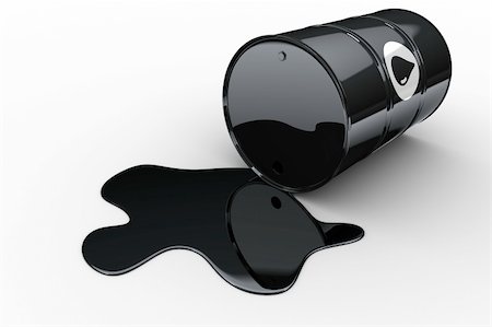 3d rendering of an oil spill Stock Photo - Budget Royalty-Free & Subscription, Code: 400-04087540