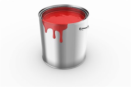 3d rendering of a paint can Stock Photo - Budget Royalty-Free & Subscription, Code: 400-04087590