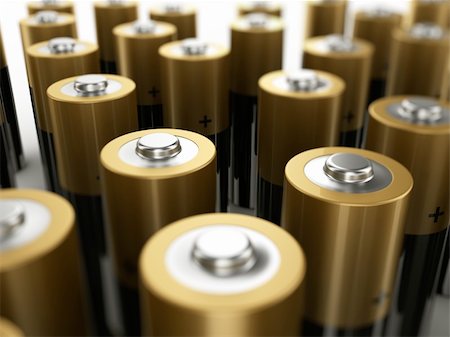 simsearch:400-06109171,k - 3d rendering of batteries seen close up Stock Photo - Budget Royalty-Free & Subscription, Code: 400-04087615