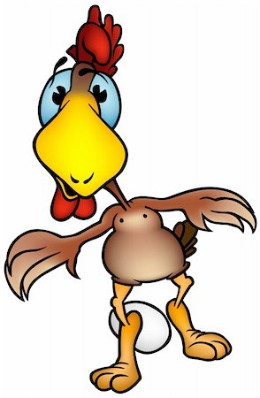 simsearch:400-04162983,k - Hen and Egg- colored cartoon illustration as vector Foto de stock - Super Valor sin royalties y Suscripción, Código: 400-04088138