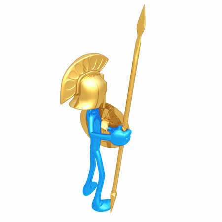 spartan - A Concept And Presentation Figure In 3D Foto de stock - Super Valor sin royalties y Suscripción, Código: 400-04088536
