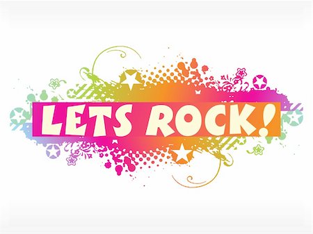 simsearch:400-03916850,k - let's rock wallpaper, design15 Stock Photo - Budget Royalty-Free & Subscription, Code: 400-04089083