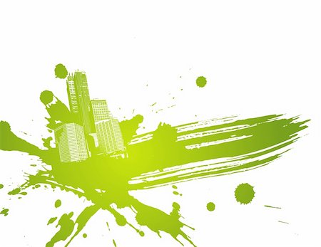 simsearch:400-08528446,k - Abstract green illustration. Vector Photographie de stock - Aubaine LD & Abonnement, Code: 400-04089254