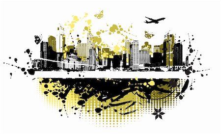 simsearch:400-05904467,k - Cityscape background, urban art Stock Photo - Budget Royalty-Free & Subscription, Code: 400-04089403