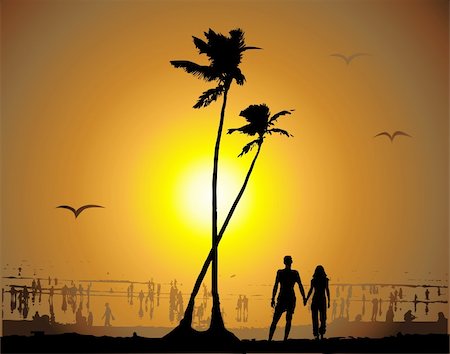 simsearch:400-04087417,k - Tropical sunset, beach Stock Photo - Budget Royalty-Free & Subscription, Code: 400-04089410