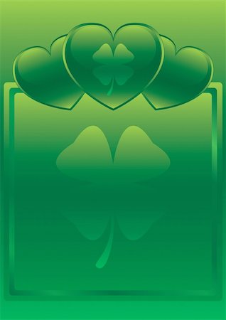 simsearch:400-06570489,k - St. Patrick's Day Glossy Heart Background Stock Photo - Budget Royalty-Free & Subscription, Code: 400-04089669