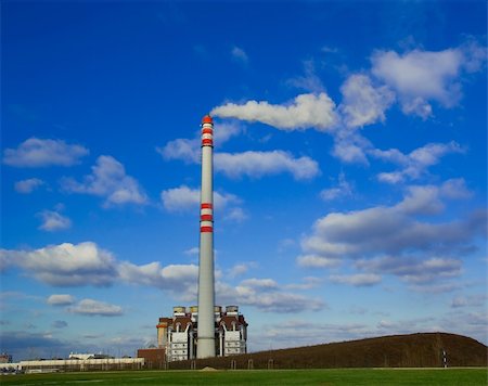 Factory in green environment. Stock Photo - Budget Royalty-Free & Subscription, Code: 400-04089724