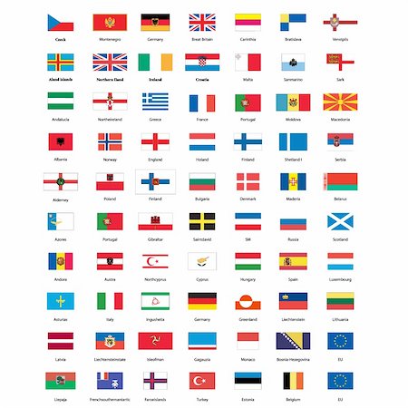 states flag and atlas - world banners Stock Photo - Budget Royalty-Free & Subscription, Code: 400-04080105