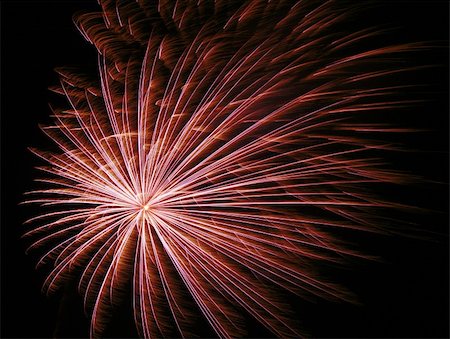simsearch:400-07213298,k - Red firework explosion Photographie de stock - Aubaine LD & Abonnement, Code: 400-04080126