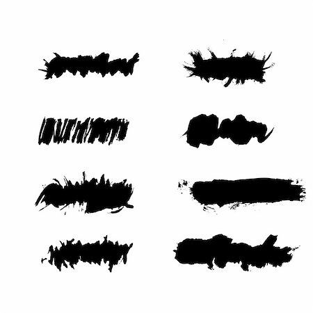 paint dripping graphic - Vector - Grunge ink splat brush can be used for border, text insertion or background Stock Photo - Budget Royalty-Free & Subscription, Code: 400-04080353