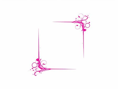 simsearch:400-04596381,k - abstract vector frame of floral themes in pink Stock Photo - Budget Royalty-Free & Subscription, Code: 400-04080385