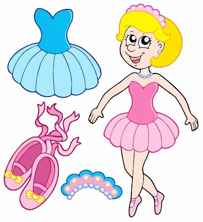 drawing girls body - Ballet collection - vector illustration Foto de stock - Super Valor sin royalties y Suscripción, Código: 400-04080738