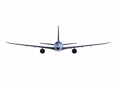 simsearch:400-04682537,k - isolated black airplane over white background Photographie de stock - Aubaine LD & Abonnement, Code: 400-04080764