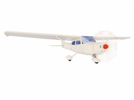 isolated small airplane over white background Stock Photo - Budget Royalty-Free & Subscription, Code: 400-04080766