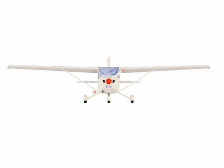 isolated small airplane over white background Stock Photo - Budget Royalty-Free & Subscription, Code: 400-04080772
