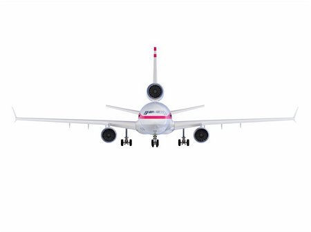 isolated airplane over white background Stock Photo - Budget Royalty-Free & Subscription, Code: 400-04080784