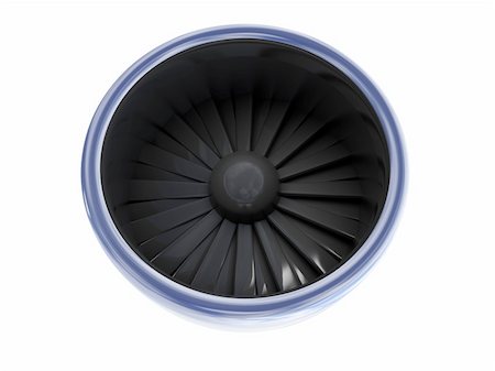 engine jet - isolated turbine over white background Photographie de stock - Aubaine LD & Abonnement, Code: 400-04080787