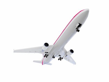 simsearch:400-08503664,k - isolated airplane over white background Stock Photo - Budget Royalty-Free & Subscription, Code: 400-04080789