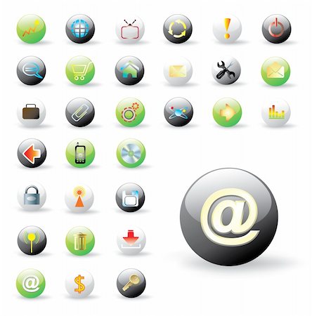 simsearch:400-05151458,k - set of colorful vector web buttons Stock Photo - Budget Royalty-Free & Subscription, Code: 400-04080800