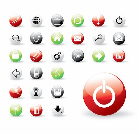 simsearch:400-04657894,k - set of colorful vector web buttons Stock Photo - Budget Royalty-Free & Subscription, Code: 400-04080802