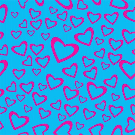 simsearch:400-06326335,k - Vector - Heart shaped seamless pattern for valentines day Foto de stock - Super Valor sin royalties y Suscripción, Código: 400-04080833