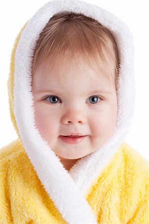 simsearch:400-04637418,k - Baby in yellow bath gown Stock Photo - Budget Royalty-Free & Subscription, Code: 400-04080841