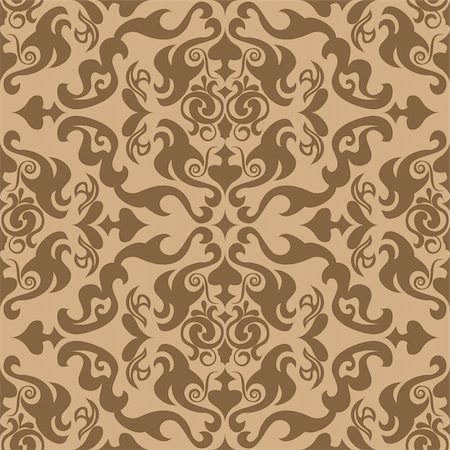 simsearch:400-04142223,k - Abstract seamles vector background in victorian style Stock Photo - Budget Royalty-Free & Subscription, Code: 400-04081317