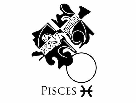 simsearch:400-04081840,k - Picasso styled zodiac signs Photographie de stock - Aubaine LD & Abonnement, Code: 400-04081847