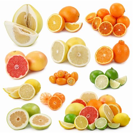 simsearch:649-08306843,k - Citrus fruits isolated on white background Foto de stock - Super Valor sin royalties y Suscripción, Código: 400-04082023