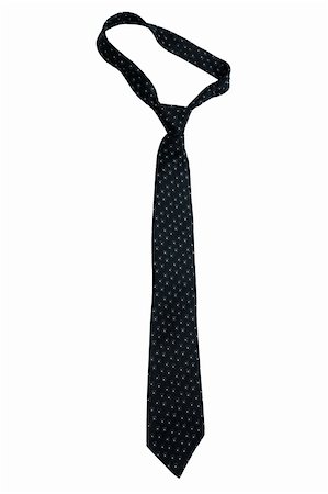 Fashionable black necktie on a white background Fotografie stock - Microstock e Abbonamento, Codice: 400-04082107