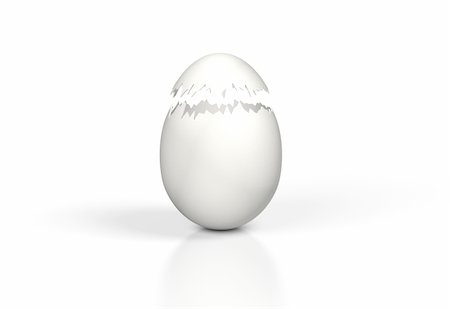 egg with jewels - white egg isolated on white background Stock Photo - Budget Royalty-Free & Subscription, Code: 400-04082500