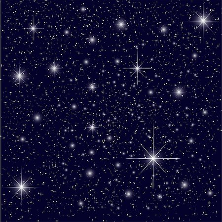 Night Sky with Stars Stock Photo - Budget Royalty-Free & Subscription, Code: 400-04083955